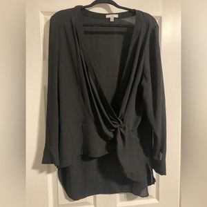 Halston V-neck Blouse